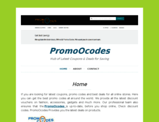 promoocodes.wordpress.com screenshot