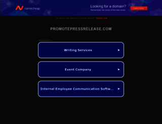 promotepressrelease.com screenshot