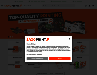 promotional-products.saxoprint.co.uk screenshot