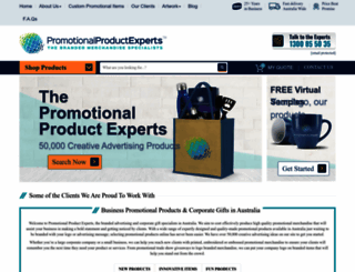 promotionalproductexperts.com.au screenshot
