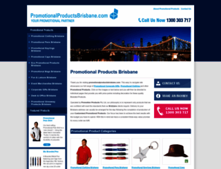 promotionalproductsbrisbane.com screenshot