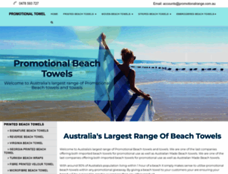 promotionaltowels.com.au screenshot