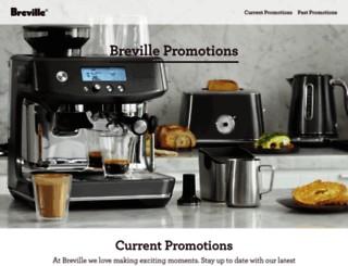 promotions.breville.com.au screenshot