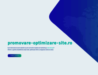 promovare-optimizare-site.ro screenshot