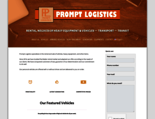 prompt-logistics.com screenshot