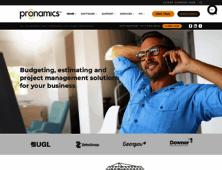 pronamics.com.au screenshot