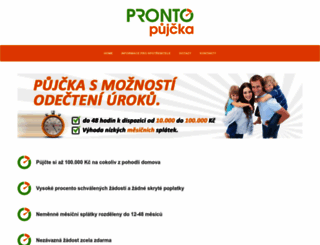 prontopujcka.cz screenshot