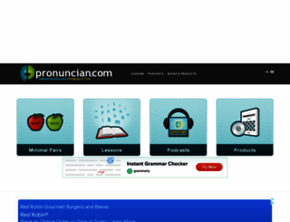 pronuncian.com screenshot