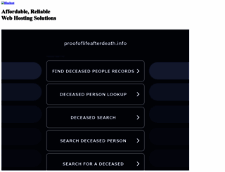 proofoflifeafterdeath.info screenshot