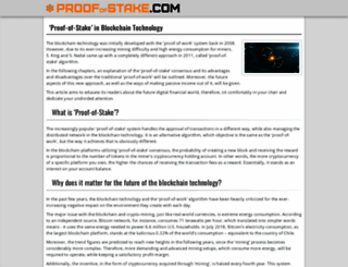proofofstake.com screenshot