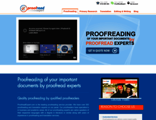 proofreadexpert.com screenshot