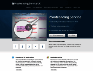 proofreadingservice.org.uk screenshot
