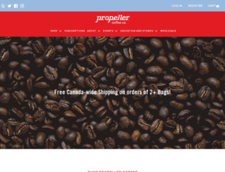 propellercoffee.com screenshot