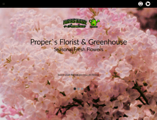 propersfloristandgreenhouse.com screenshot