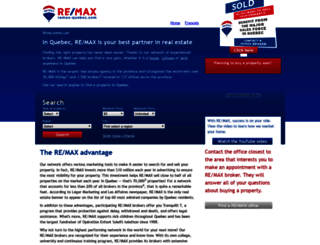 properties.remax-quebec.com screenshot