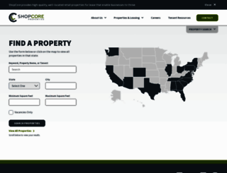 properties.shopcore.com screenshot