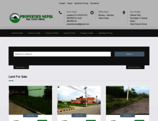 propertiesnepal.com screenshot