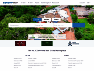 property.co.zw screenshot