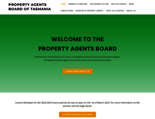 propertyagentsboard.com.au screenshot