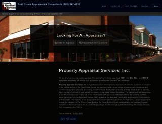 propertyappraisalservicesinc.com screenshot
