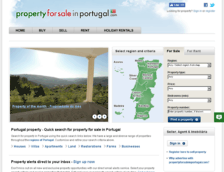 propertyforsaleinportugal.com screenshot