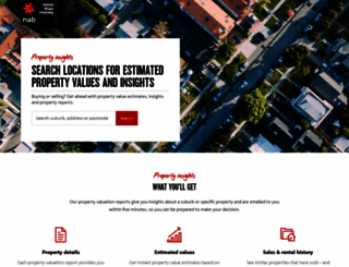 propertyinsights.nab.com.au screenshot