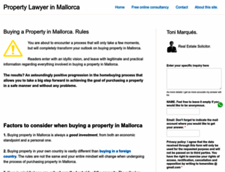 propertylawyermallorca.com screenshot