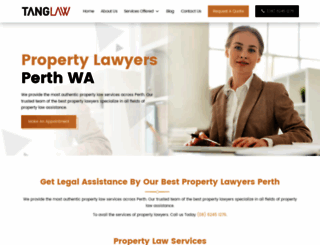 propertylawyersperthwide.com.au screenshot