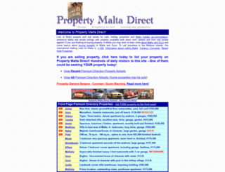 propertymaltadirect.com screenshot