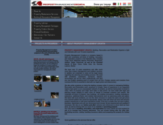 propertymanagementcroatia.com screenshot