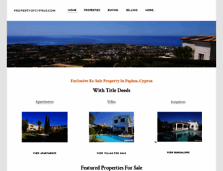 propertyofcyprus.com screenshot