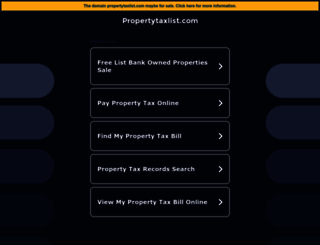 propertytaxlist.com screenshot