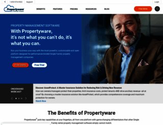 propertyware.com screenshot