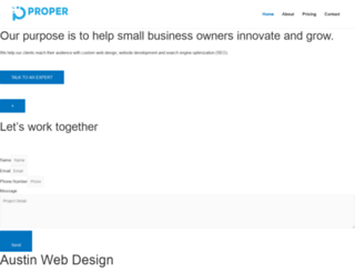 properwebdesigns.com screenshot
