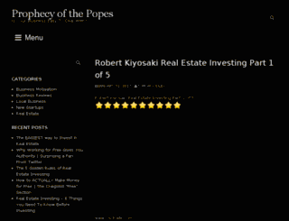 prophecyofthepopes.com screenshot