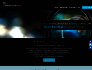 prophotographersinsurance.com screenshot
