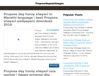 proposedayshayari.co.in screenshot