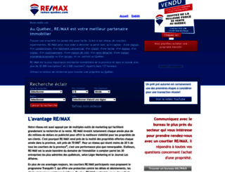 proprietes.remax-quebec.com screenshot