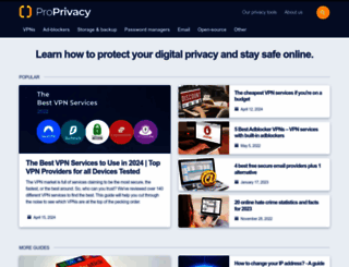 proprivacy.com screenshot