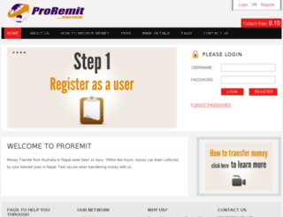 proremit.com screenshot