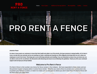 prorentafenceco.com screenshot
