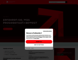 prosiebensat1.de screenshot