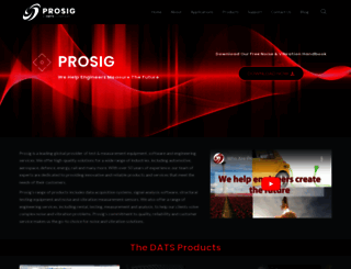 prosig.com screenshot