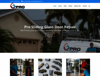 proslidingglassdoorrepair.com screenshot