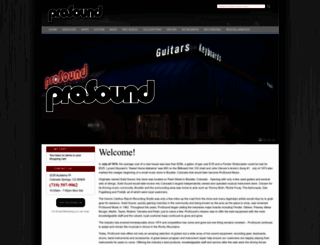 prosoundmusic.com screenshot