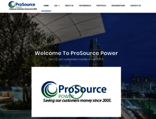 prosourcepower.com screenshot