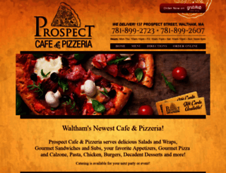 prospectcafepizza.com screenshot