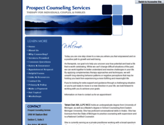 prospectcounselingservices.com screenshot