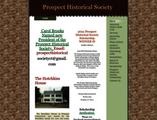 prospecthistoricalsociety.org screenshot