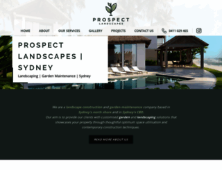 prospectlandscapes.com screenshot
